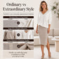✨ Flattering V-Neck, Elegant Ribbed Style | Women's 2-Piece Skirt Set ⚡ Free Shipping