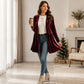 💎 Velvet Texture, Waist-Flattering Peplum | Women's Open Front Cardigan