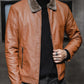 🧥 Plush-Lined Warmth, Refined Leather-Look Style | Men's Zip Jacket ⚡ Free Shipping