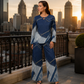 🎨 Denim Look, Lighter Feel | Women's Patchwork Wide-Leg 2-Piece Set ⚡ Free Shipping