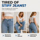 👖 Adjustable Waist, Flattering Wide-Leg Drape | Women's Drawstring Jeans