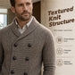 🧶 Double-Breasted Detail, Refined Shawl Collar | Men's Knit Cardigan ⚡ Free Shipping