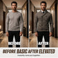 🧶 Double-Breasted Detail, Refined Shawl Collar | Men's Knit Cardigan ⚡ Free Shipping