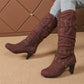 👢 Studded Detail, Steadier Steps | Women's Slouchy Knee-High Boots ⚡ Free Shipping