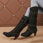 👢 Studded Detail, Steadier Steps | Women's Slouchy Knee-High Boots ⚡ Free Shipping