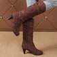 👢 Studded Detail, Steadier Steps | Women's Slouchy Knee-High Boots ⚡ Free Shipping
