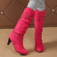 👢 Studded Detail, Steadier Steps | Women's Slouchy Knee-High Boots ⚡ Free Shipping