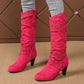 👢 Studded Detail, Steadier Steps | Women's Slouchy Knee-High Boots ⚡ Free Shipping