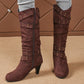 👢 Studded Detail, Steadier Steps | Women's Slouchy Knee-High Boots ⚡ Free Shipping