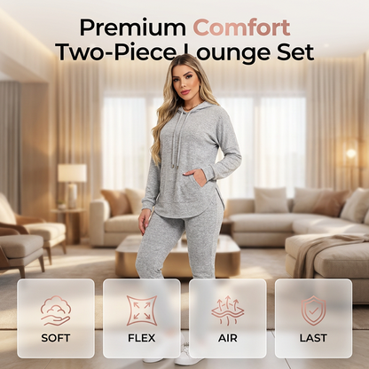 ☁️ Cozy Matching Style, Easy Everyday Fit | Women's Hooded 2-Piece Set ⚡ Free Shipping