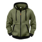 🔥 Plush-Lined Warmth, Easy Zip-Up Style | Men's Hooded Sweatshirt ⚡ Free Shipping