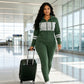 ✨ Color-Block Detail, Flattering Slim Fit | Women's Hooded 2-Piece Set ⚡ Free Shipping