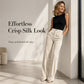 👖 Flattering High Waist, Beautiful Drape | Women's Wide-Leg Trousers
