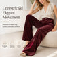 👖 Flattering High Waist, Beautiful Drape | Women's Wide-Leg Trousers