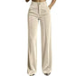 👖 Flattering High Waist, Beautiful Drape | Women's Wide-Leg Trousers