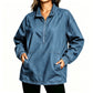 💙 Washed Denim, Relaxed Half-Zip Style | Women's Oversized Jacket