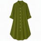 ✨ Lustrous Drape, Elegant High-Low Hem | Women's Satin Button-Up Shirt