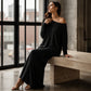 💃 Off-Shoulder Elegance, Flattering Maxi Drape | Women's Long-Sleeve Dress