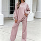 ✨ Striped Detail, Flattering Wide-Leg Style | Women's 2-Piece Set ⚡ Free Shipping