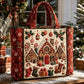 Christmas Theme Quilted Tote Bag