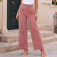 👖 Flattering High Waist, Easy Wide-Leg Drape | Women's Casual Pants
