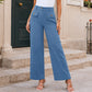👖 Flattering High Waist, Easy Wide-Leg Drape | Women's Casual Pants