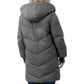 Women's Mid-Length Padded Coat with Hood