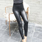 Women's High-Waisted PU Leather Leggings
