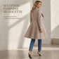 🧥 Sculpted Waist, Elegant Wide Lapels | Women's A-Line Tailored Coat ⚡ Free Shipping