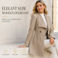 🧥 Sculpted Waist, Elegant Wide Lapels | Women's A-Line Tailored Coat ⚡ Free Shipping