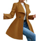 🧥 Sculpted Waist, Elegant Wide Lapels | Women's A-Line Tailored Coat ⚡ Free Shipping