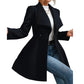 🧥 Sculpted Waist, Elegant Wide Lapels | Women's A-Line Tailored Coat ⚡ Free Shipping