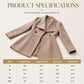 🧥 Sculpted Waist, Elegant Wide Lapels | Women's A-Line Tailored Coat ⚡ Free Shipping