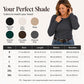 🧶 Ribbed Texture, Easy Everyday Fit | Women's Classic Crew-Neck Knit Top