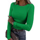 🧶 Ribbed Texture, Easy Everyday Fit | Women's Classic Crew-Neck Knit Top