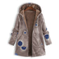 🍂 Artistic Leaf Print, Easy Hooded Coverage | Women's Casual Coat ⚡ Free Shipping