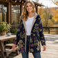 🍂 Artistic Leaf Print, Easy Hooded Coverage | Women's Casual Coat ⚡ Free Shipping