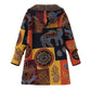 🍂 Artistic Leaf Print, Easy Hooded Coverage | Women's Casual Coat ⚡ Free Shipping