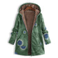 🍂 Artistic Leaf Print, Easy Hooded Coverage | Women's Casual Coat ⚡ Free Shipping