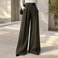 👖 Flattering High Rise, Elegant Drape | Women's Wide-Leg Pants