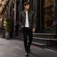 💥 Camo Contrast, Street-Ready Denim | Men's Structured Jacket ⚡ Free Shipping