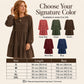 ✨ Vintage Texture | Women’s Long-Sleeve Corduroy Dress