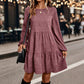✨ Vintage Texture | Women’s Long-Sleeve Corduroy Dress