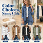 Women's Effortless Button Down Denim Shacket