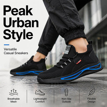 Men Steel Toe Safety Shoes Breathable Work Sneakers