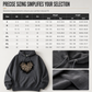 🐆 Leopard Heart Detail, Lightweight Cozy Fit | Women's Fleece Hoodie