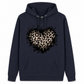 🐆 Leopard Heart Detail, Lightweight Cozy Fit | Women's Fleece Hoodie