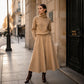 Women's Turtleneck Top and Maxi Skirt Set