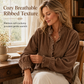 🌿 Ruffled Elegance, Relaxed Vintage Fit | Women's Corduroy Blouse