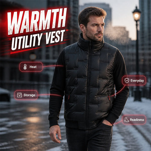 🦺 Warm Core, Smarter Storage | Men's Multi-Pocket Utility Vest ⚡ Free Shipping